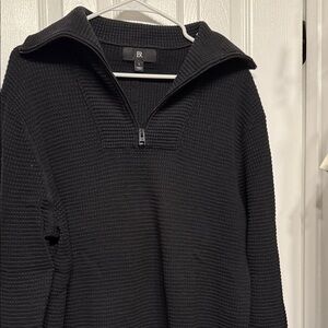 Banana Republic Black Zip-Up Sweater